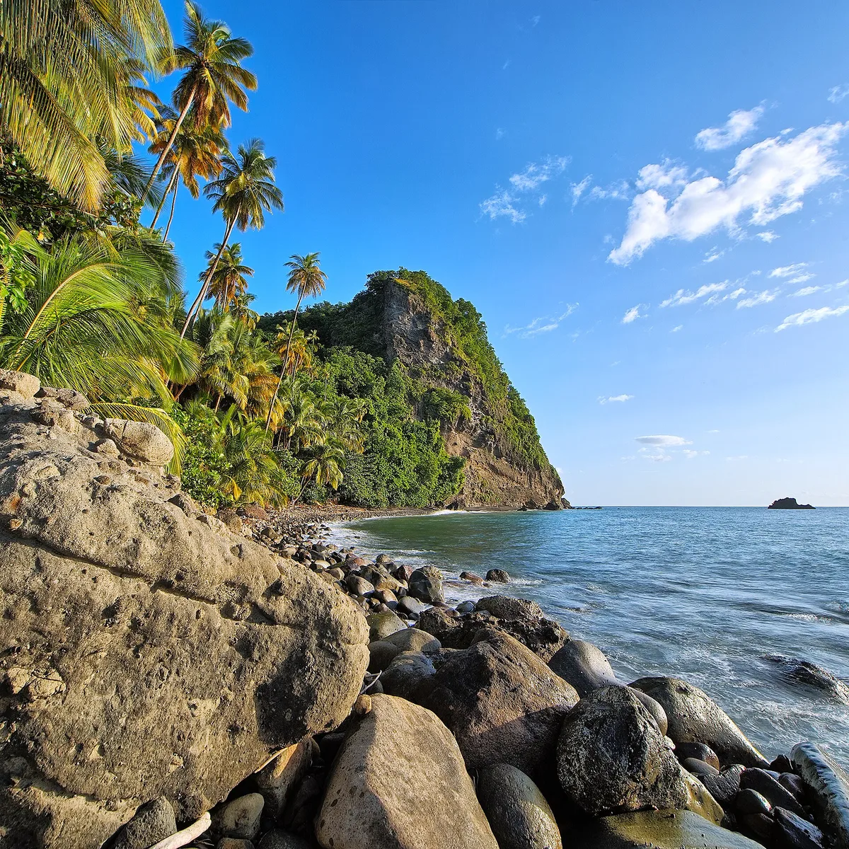 Anse Couleuvre Beach, Le Prêcheur, Martinique, France — 2