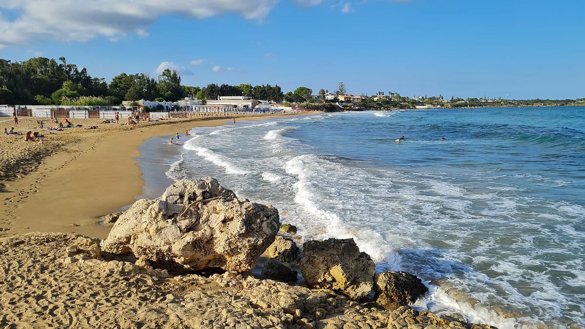 Arenella Beach, Syracuse, Sicily, Italy