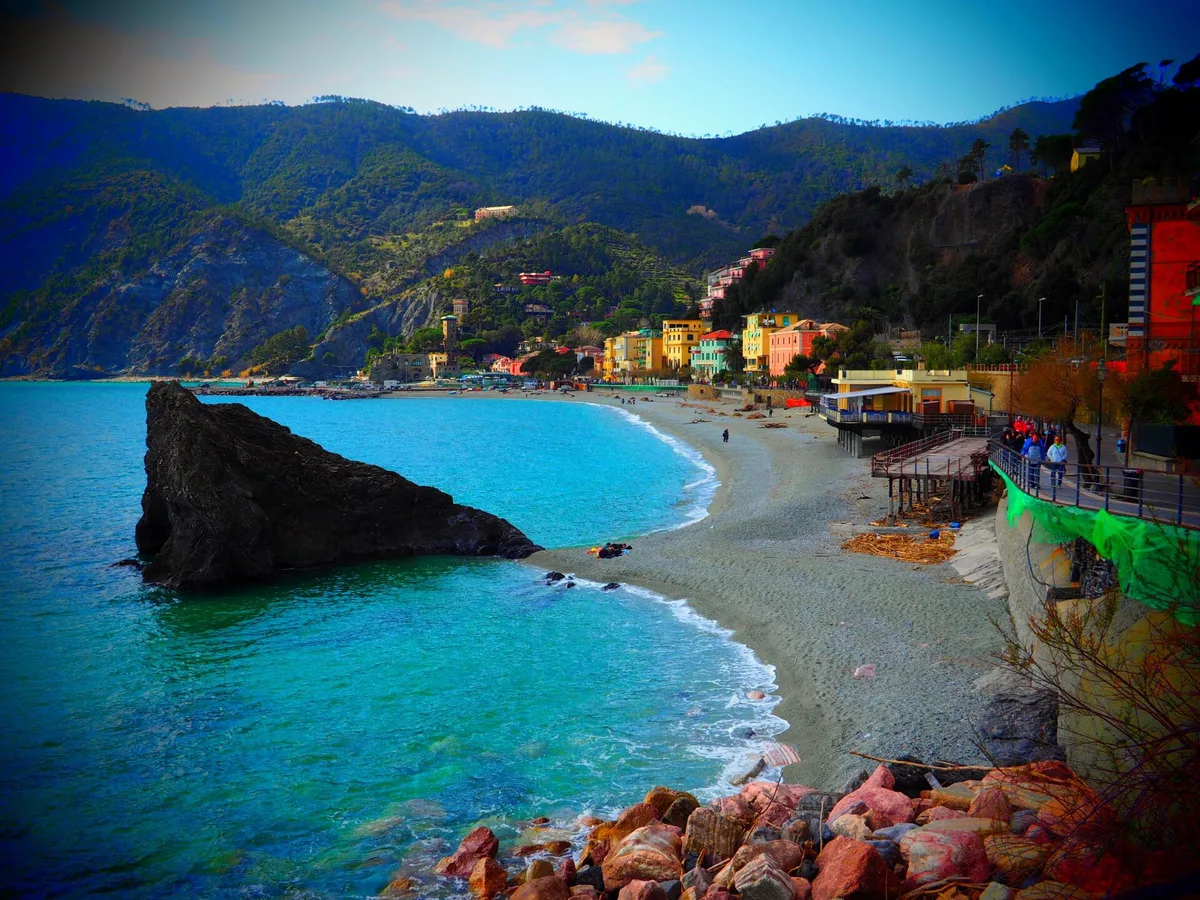 Monterosso Beach, Monterosso al Mare, Liguria, Italy
