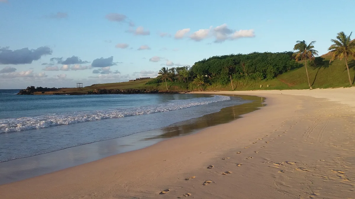 Hanga Rau Beach, Isla de Pascua, Chilean Pacific, Chile — 2