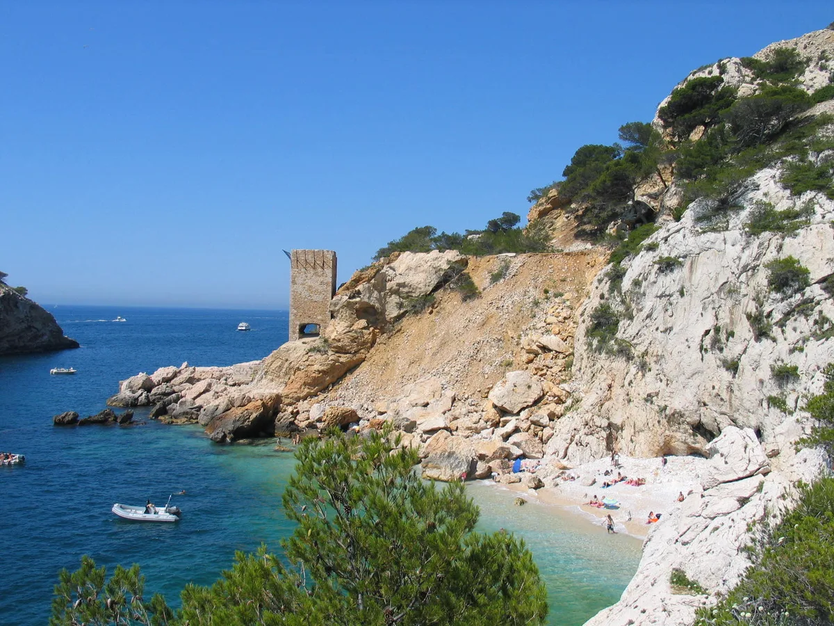 Calanque de la Redonne Beach, Ensuès-la-Redonne, Provence-Alpes-Côte d'Azur, France