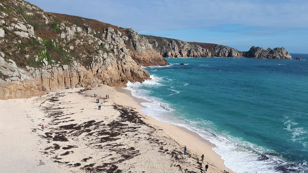 Porthcurno Beach, St Levan, British Coast, United Kingdom — 3