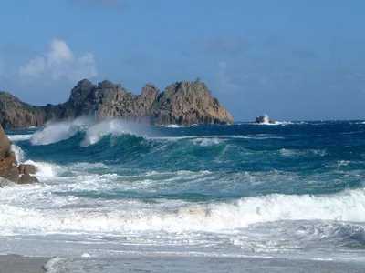 Porthcurno Beach, St Levan, British Coast, United Kingdom — 6
