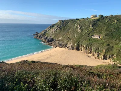 Porthcurno Beach, St Levan, British Coast, United Kingdom — 5