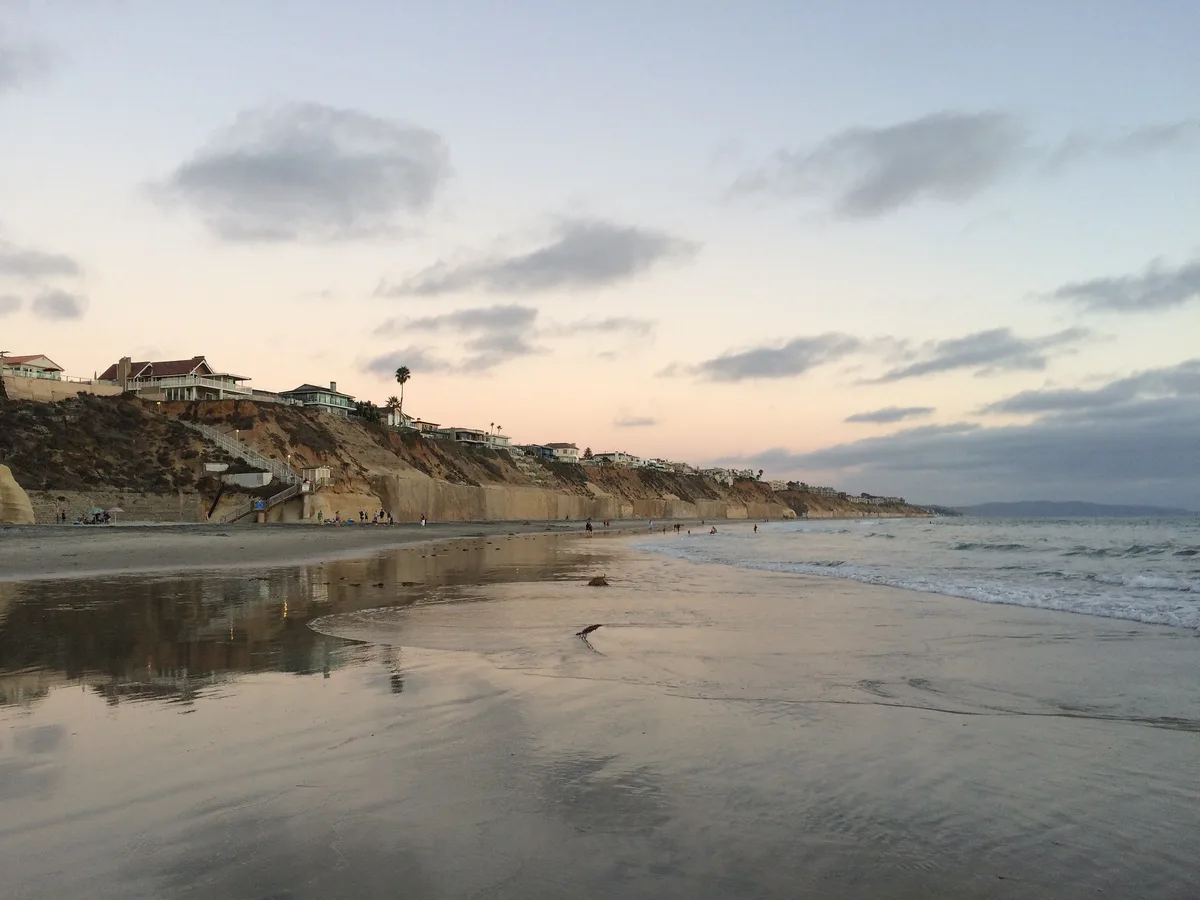 Tide Beach Park, Solana Beach, California Coast, United States