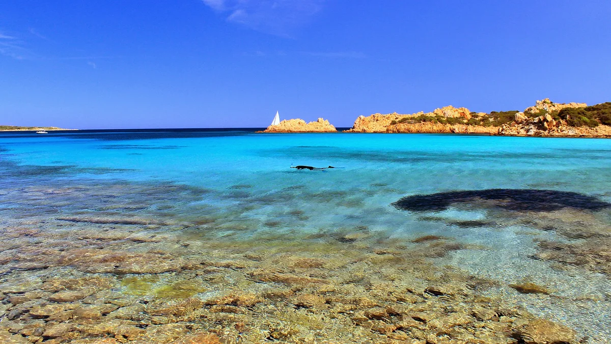 Cala Andreani-Strand, La Maddalena, Sardinia, Italien