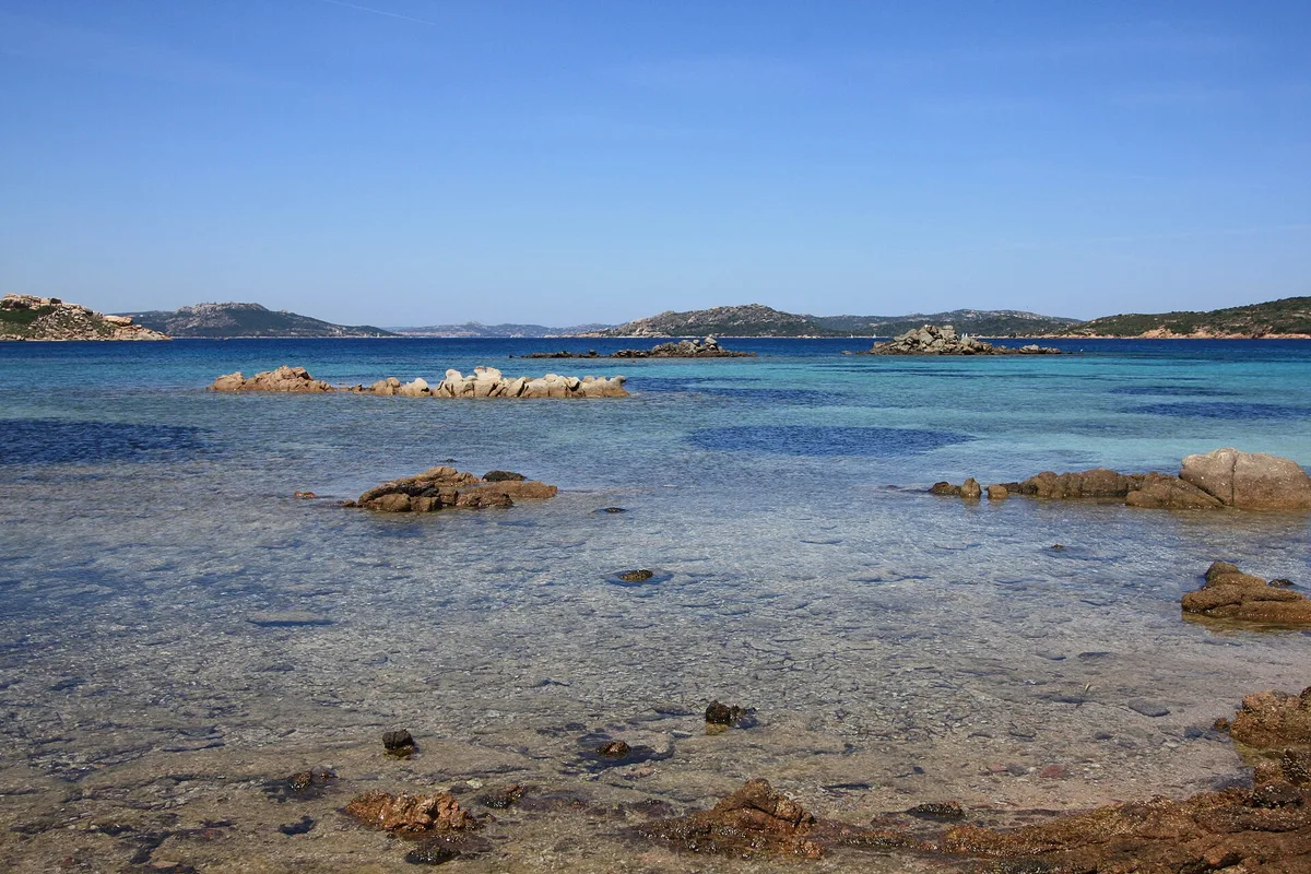 Cala Andreani-Strand, La Maddalena, Sardinia, Italien — 2