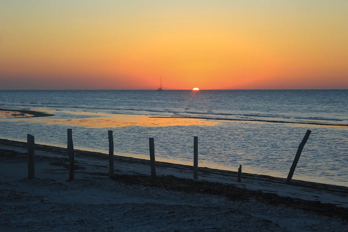 Holbox-Strand, Lázaro Cárdenas, Yucatan Peninsula, Mexiko