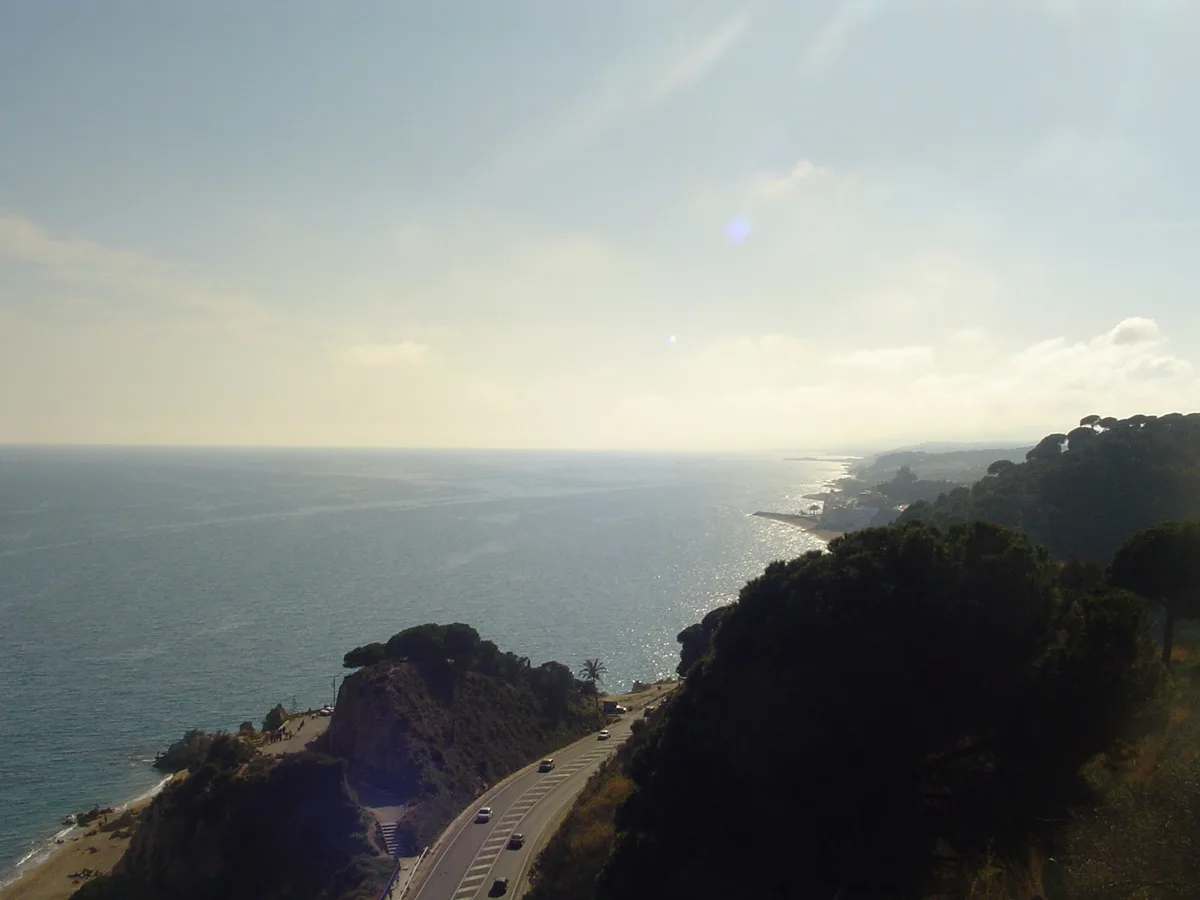 Cala Roca Grossa-Strand, Calella, Catalonia, Spanien — 2