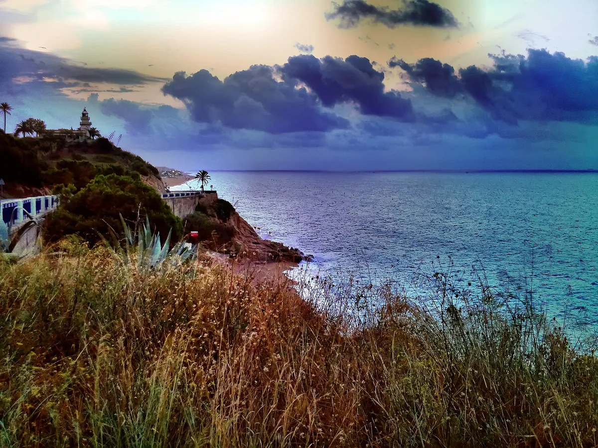 Cala Roca Grossa-Strand, Calella, Catalonia, Spanien — 5