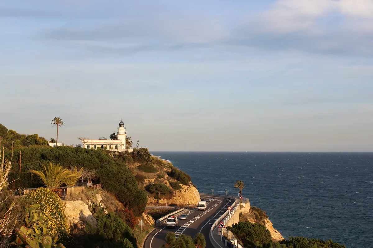 Cala Roca Grossa-Strand, Calella, Catalonia, Spanien — 6