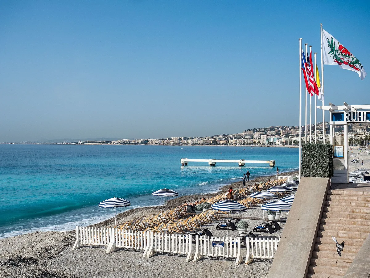 Carras Beach, Nice, Provence-Alpes-Côte d'Azur, France — 2