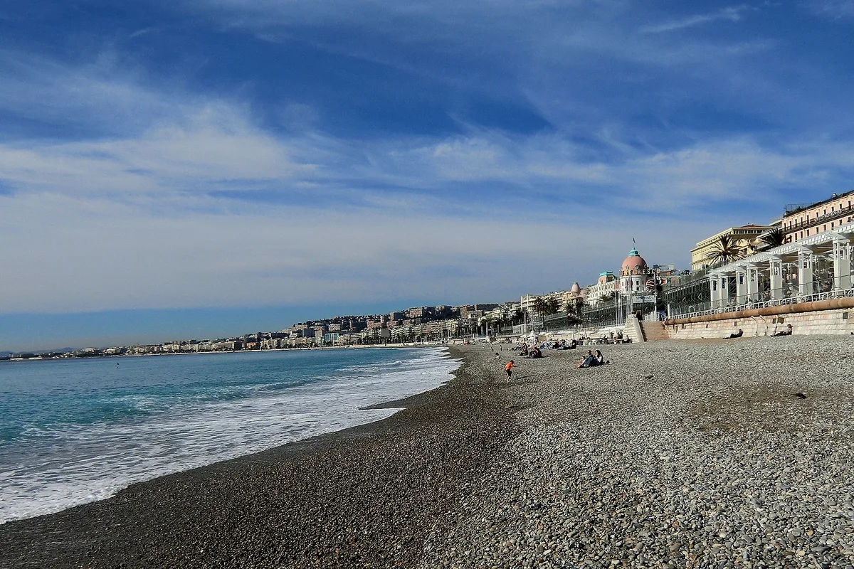 Carras Beach, Nice, Provence-Alpes-Côte d'Azur, France