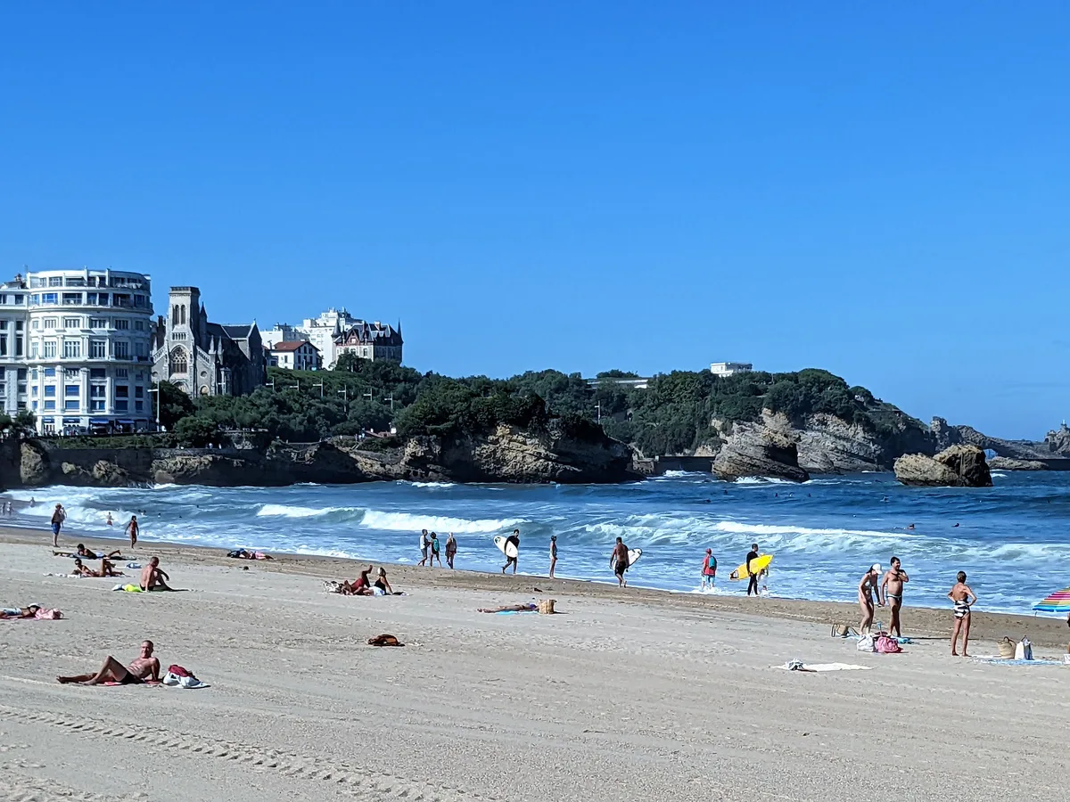 Grande Plage Beach, Biarritz, Nouvelle-Aquitaine, France — 3