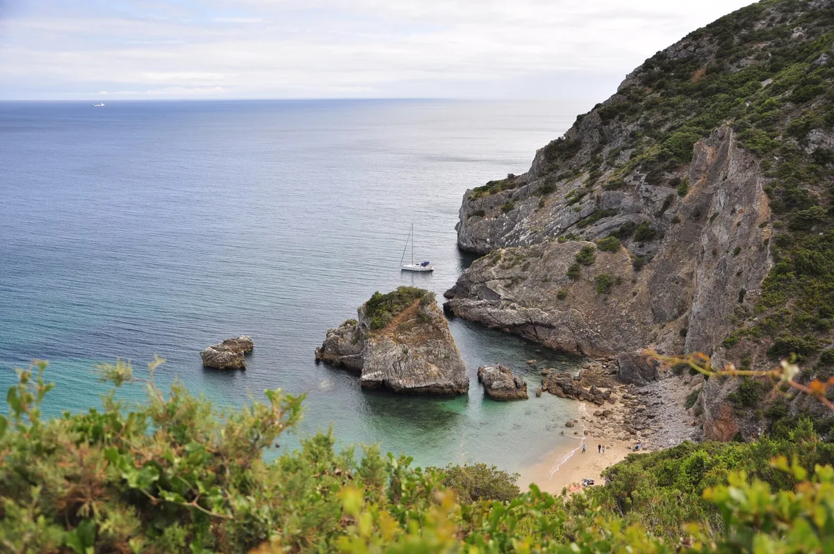 Playa de Portinho do Cavalo, Setúbal, Portuguese Atlantic, Portugal — 4