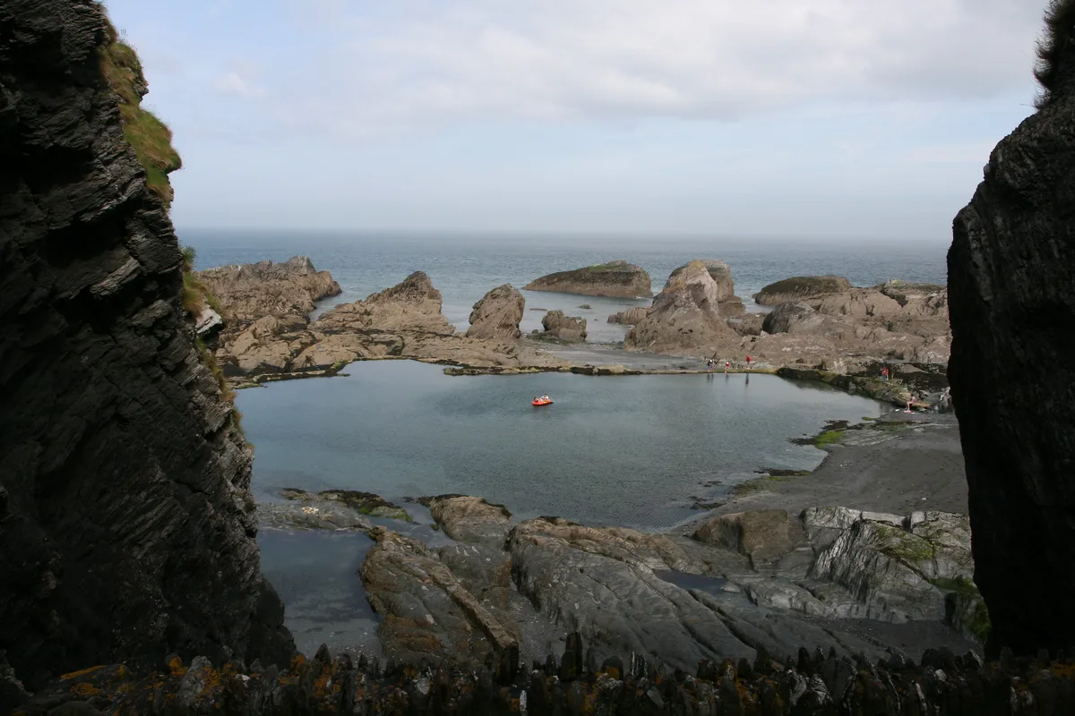 Tunnels Beaches, Ilfracombe, British Coast, United Kingdom
