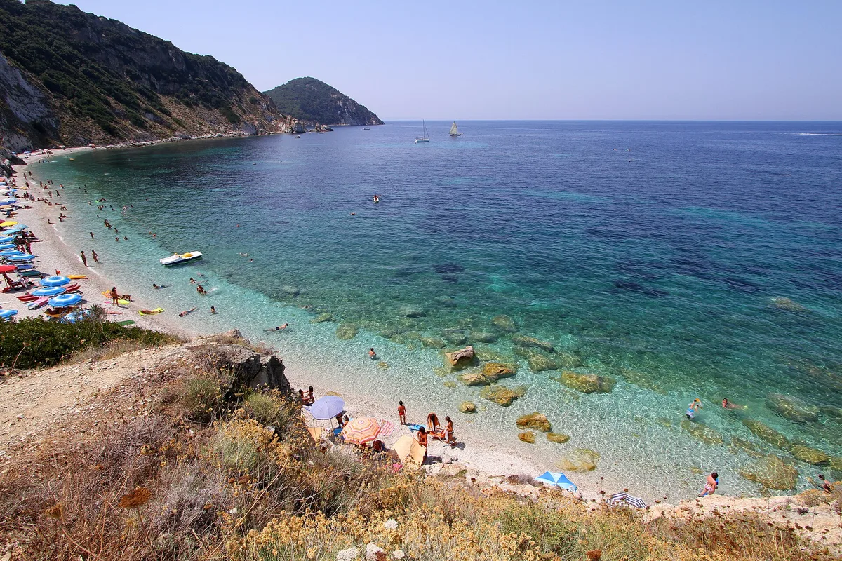 Sorgente Beach, Portoferraio, Tuscany, Italy