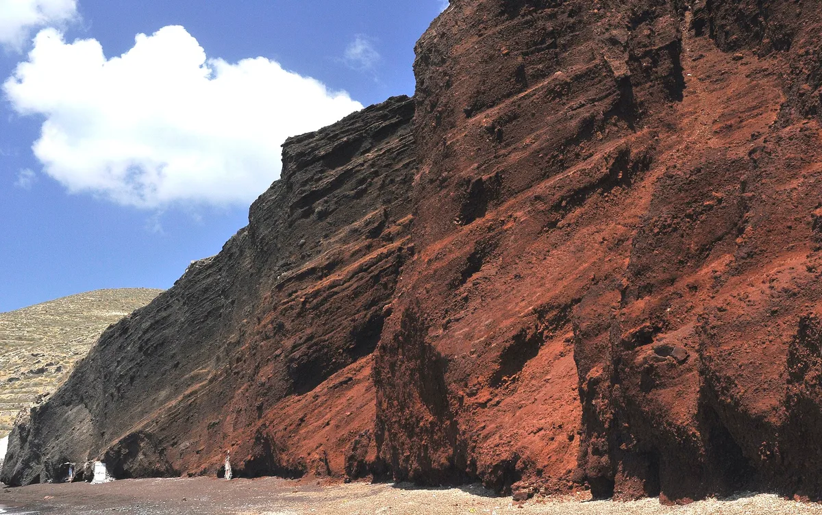 Akrotiri-Strand, Cyclades, Griechenland — 3