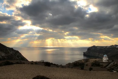 Akrotiri-Strand, Cyclades, Griechenland — 2