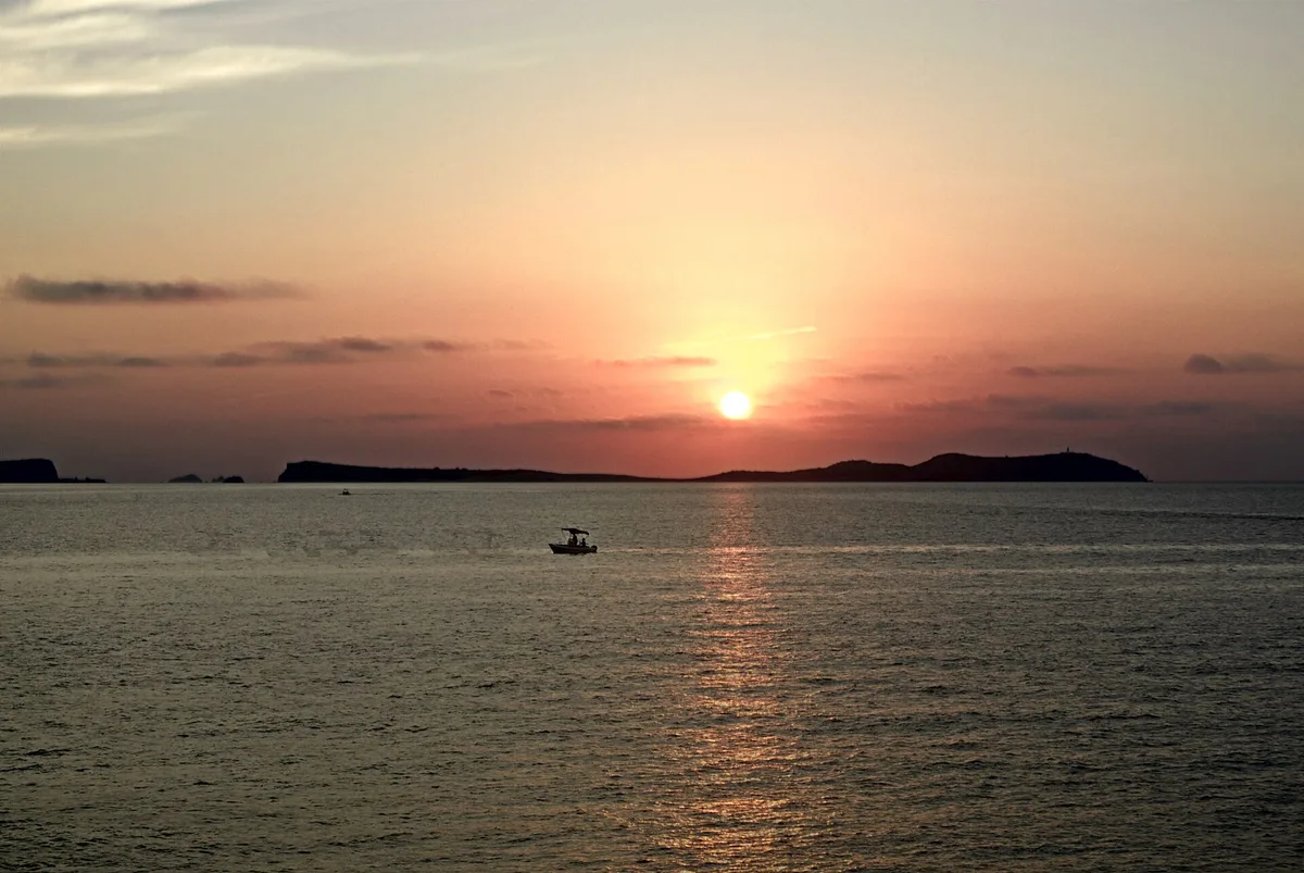 Gracioneta Beach, Sant Antoni de Portmany, Balearic Islands, Spain