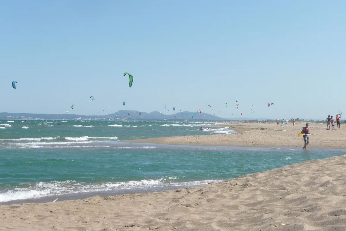 La Gola del Fluvià-Strand, Sant Pere Pescador, Catalonia, Spanien