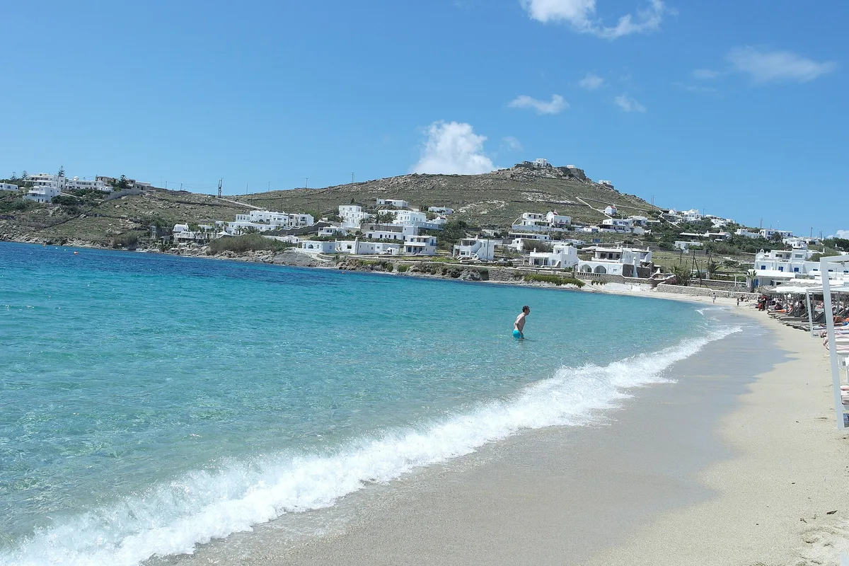 Lioliou-Strand, Cyclades, Griechenland
