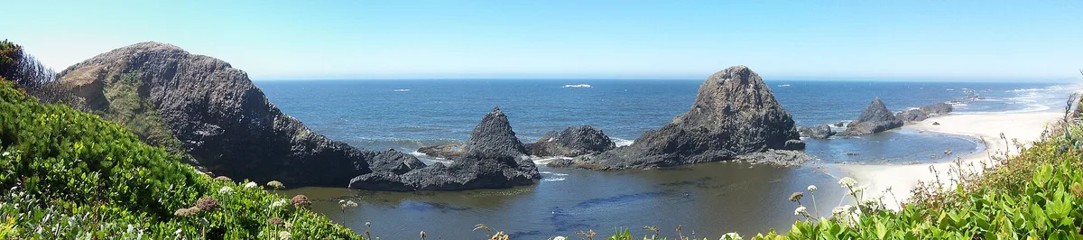Plage de Seal Rock, Seal Rock, Pacific Northwest, États-Unis