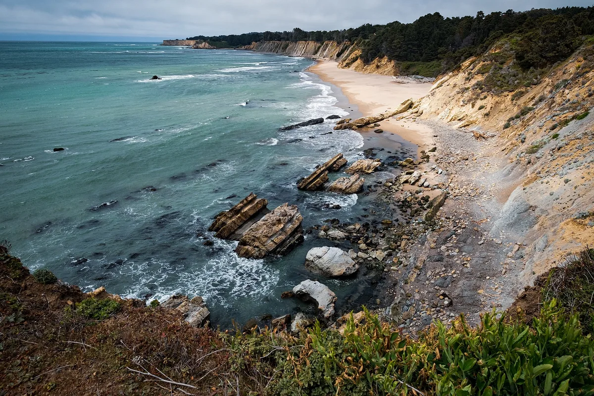 Schooner Gulch State Beach, Point Arena, California Coast, United States — 2