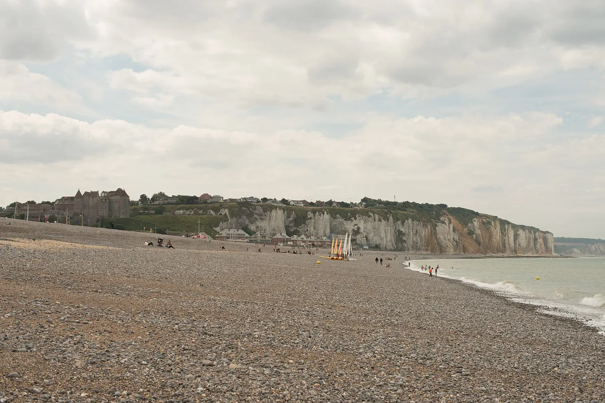 Dieppe-strand, Dieppe, Normandie, Frankrijk — 3