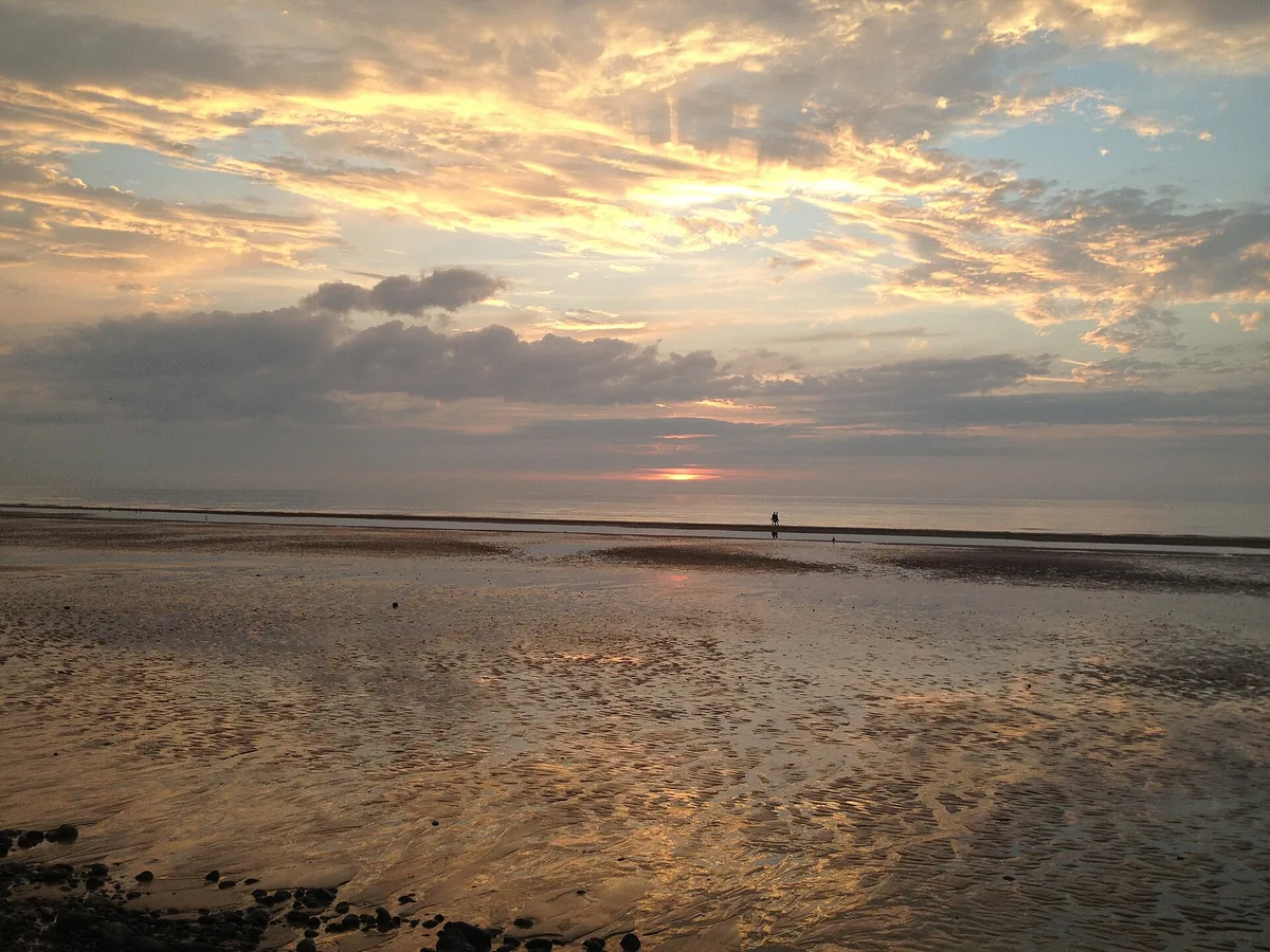 Dieppe-strand, Dieppe, Normandie, Frankrijk — 6