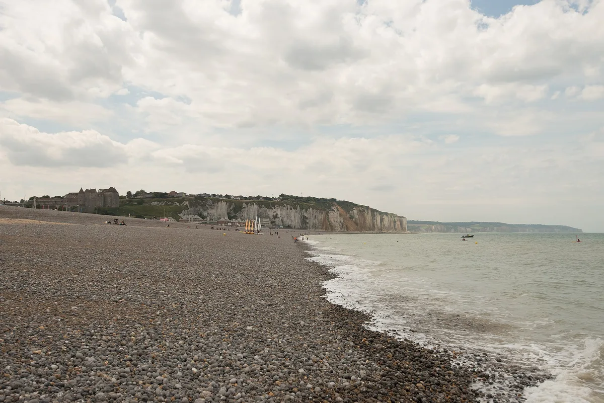 Dieppe-strand, Dieppe, Normandie, Frankrijk — 4