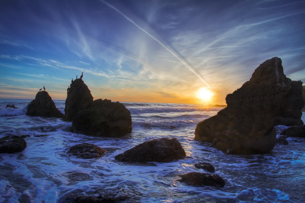 La Piedra State Beach, Malibu, California Coast, United States