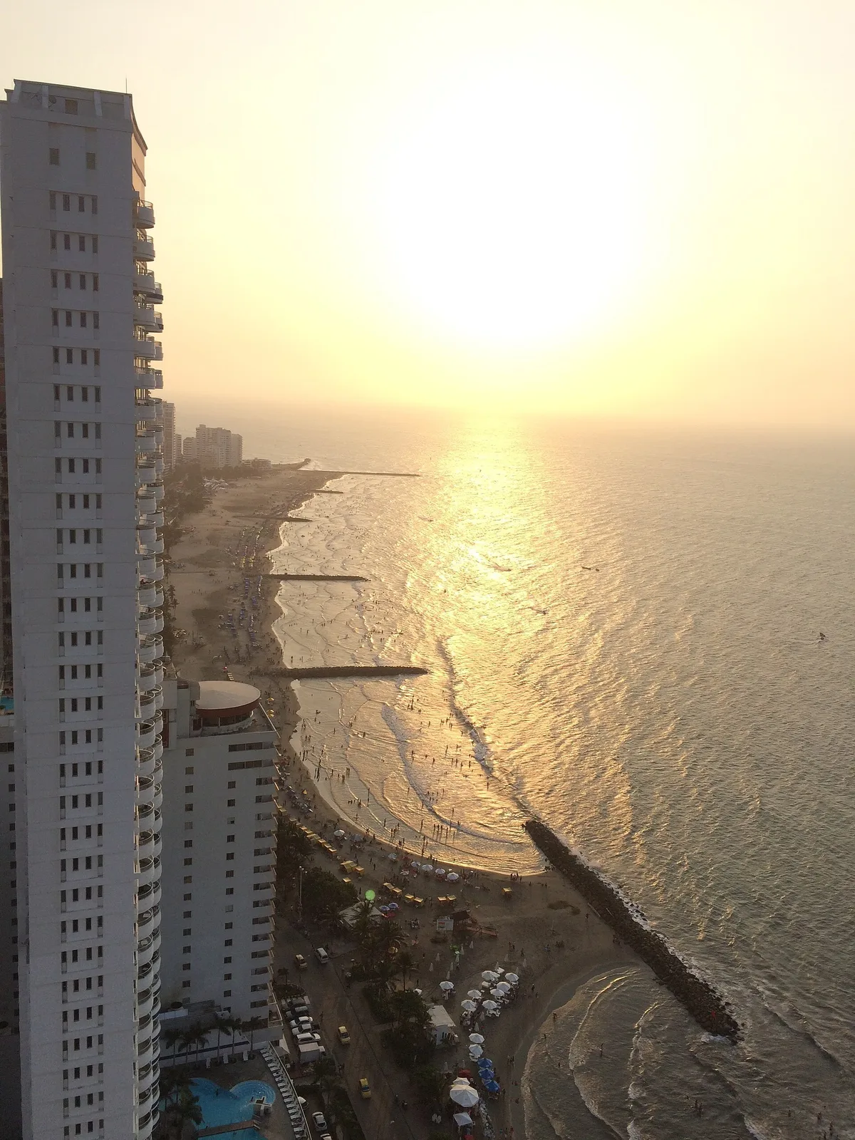 Bocagrande Beach, Cartagena de Indias, Colombian Caribbean, Colombia — 2