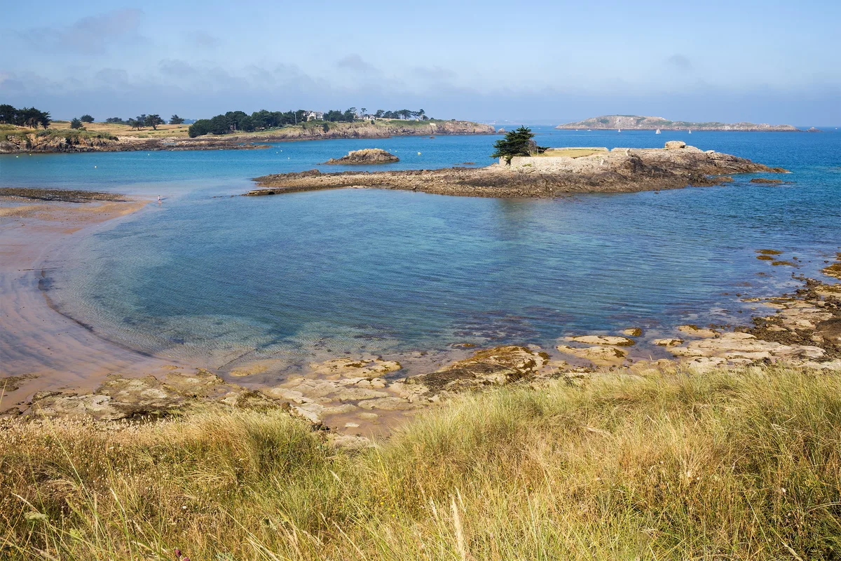 Playa de Port Hue, Saint-Briac-sur-Mer, Brittany, Francia