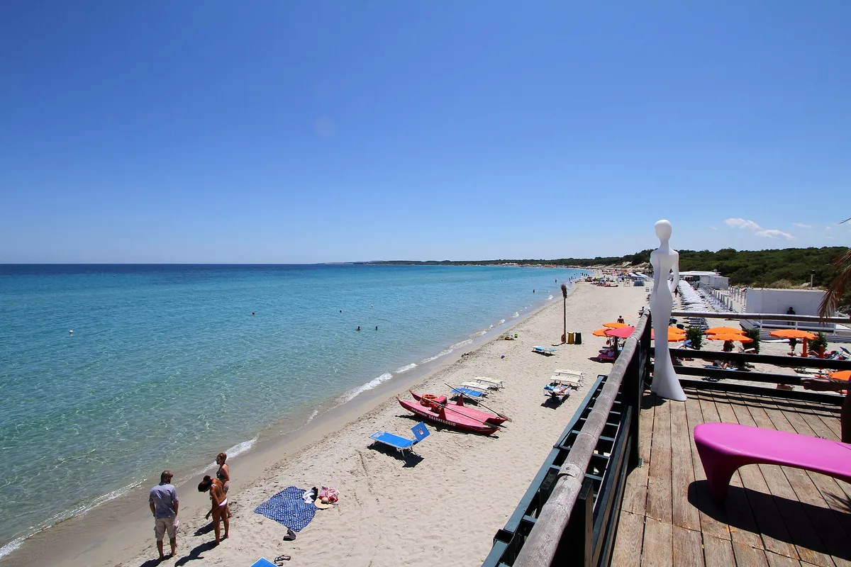 Playa de los Alimini, Otranto, Puglia, Italia