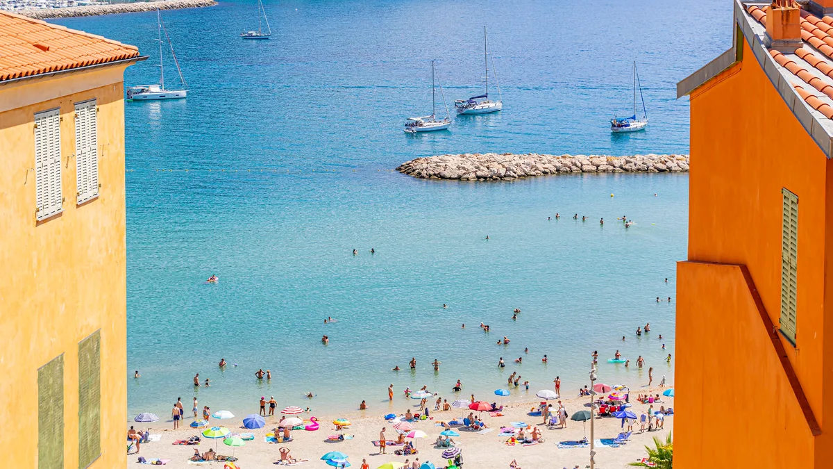Menton Beach, Menton, French Riviera, France — 2