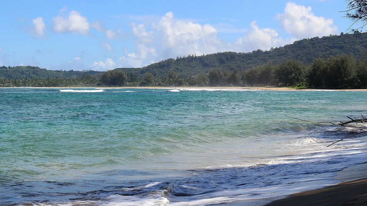 Playa de Hanalei Bay, Hanalei, Hawaii, Estados Unidos — 2
