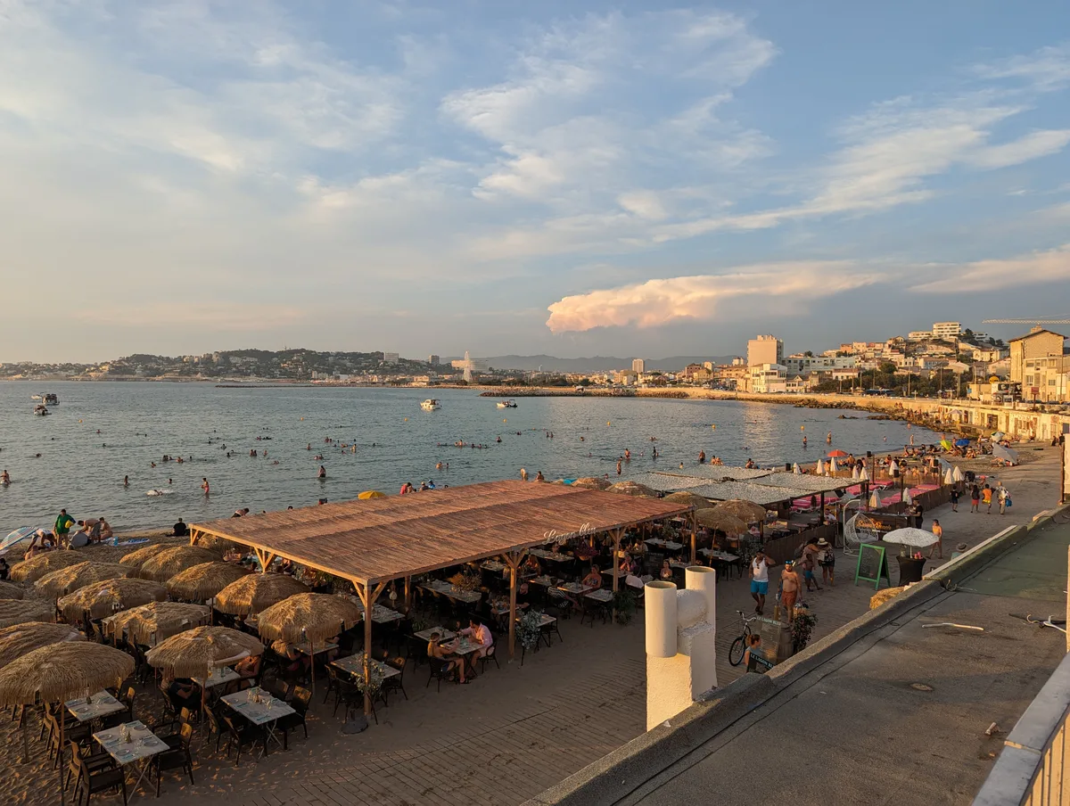 Pointe Rouge Beach, Marseille, Provence-Alpes-Côte d'Azur, France