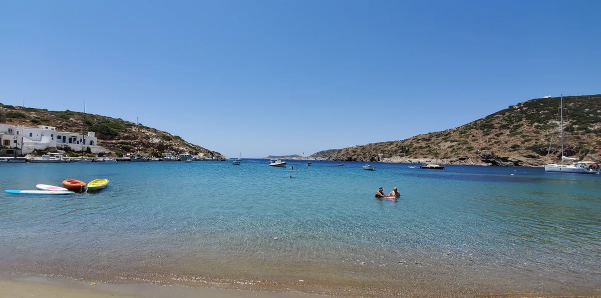 Faros-Strand, Apollonia, Cyclades, Griechenland
