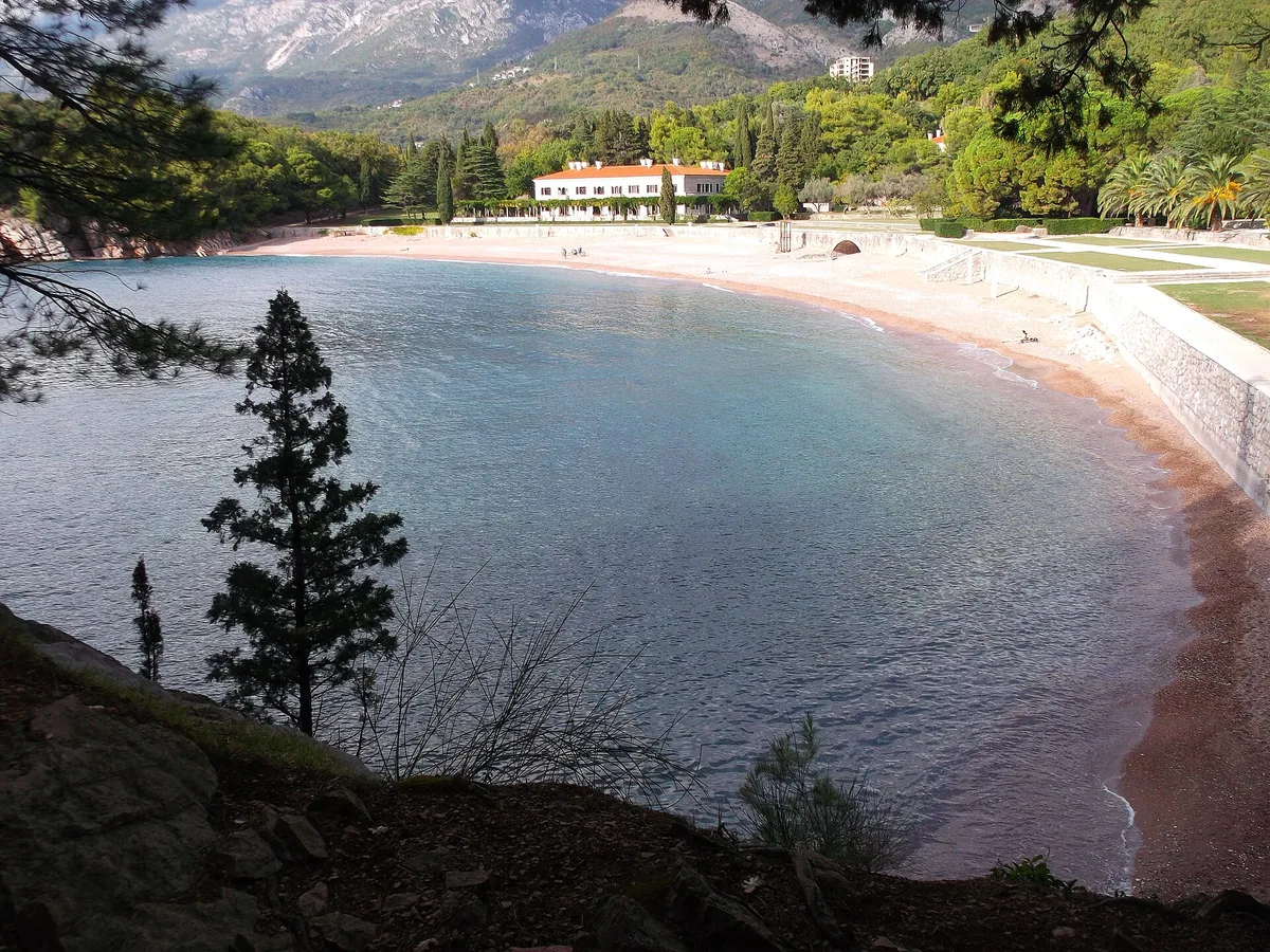 Miločer Beach, Budva, Adriatic Coast, Montenegro — 2