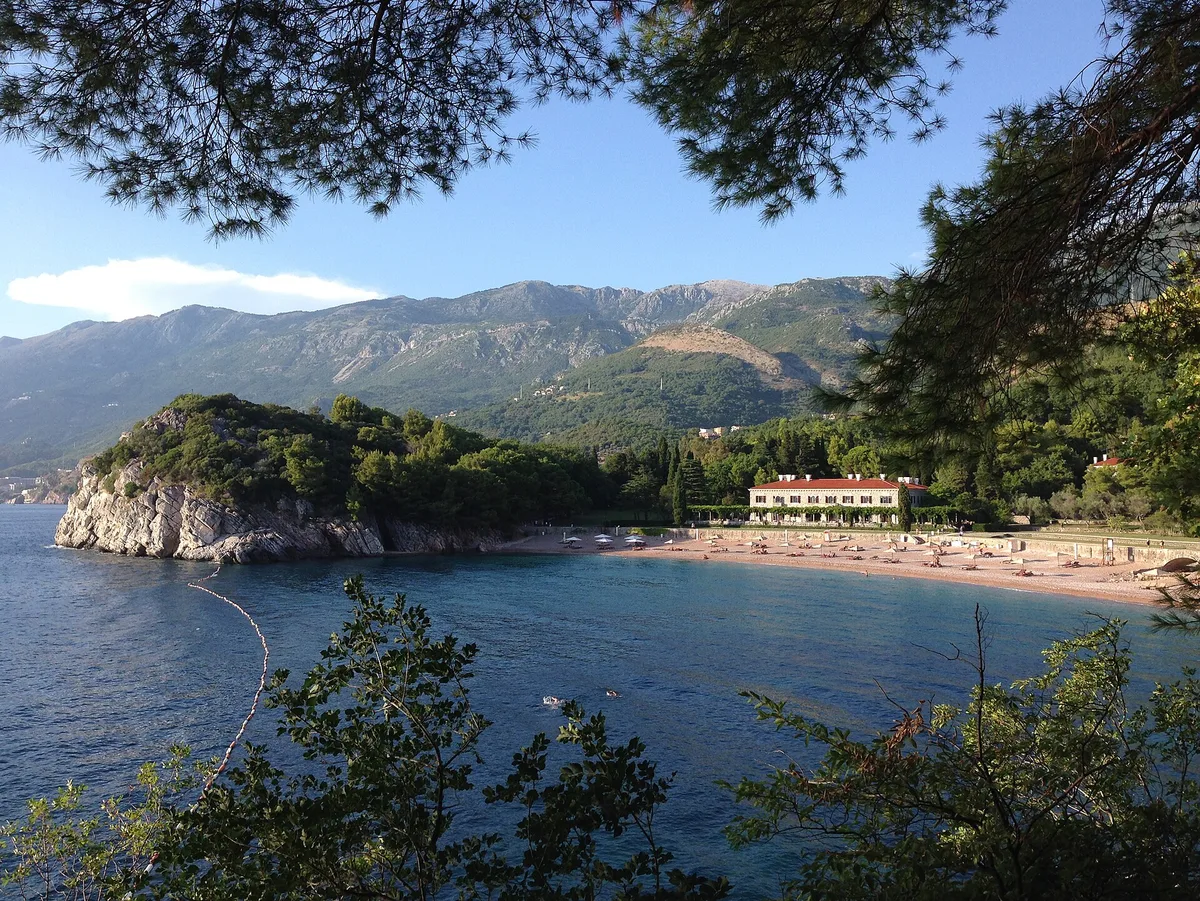 Miločer Beach, Budva, Adriatic Coast, Montenegro