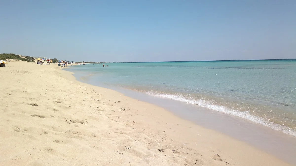 San Pietro in Bevagna-Strand, Manduria, Puglia, Italien — 3