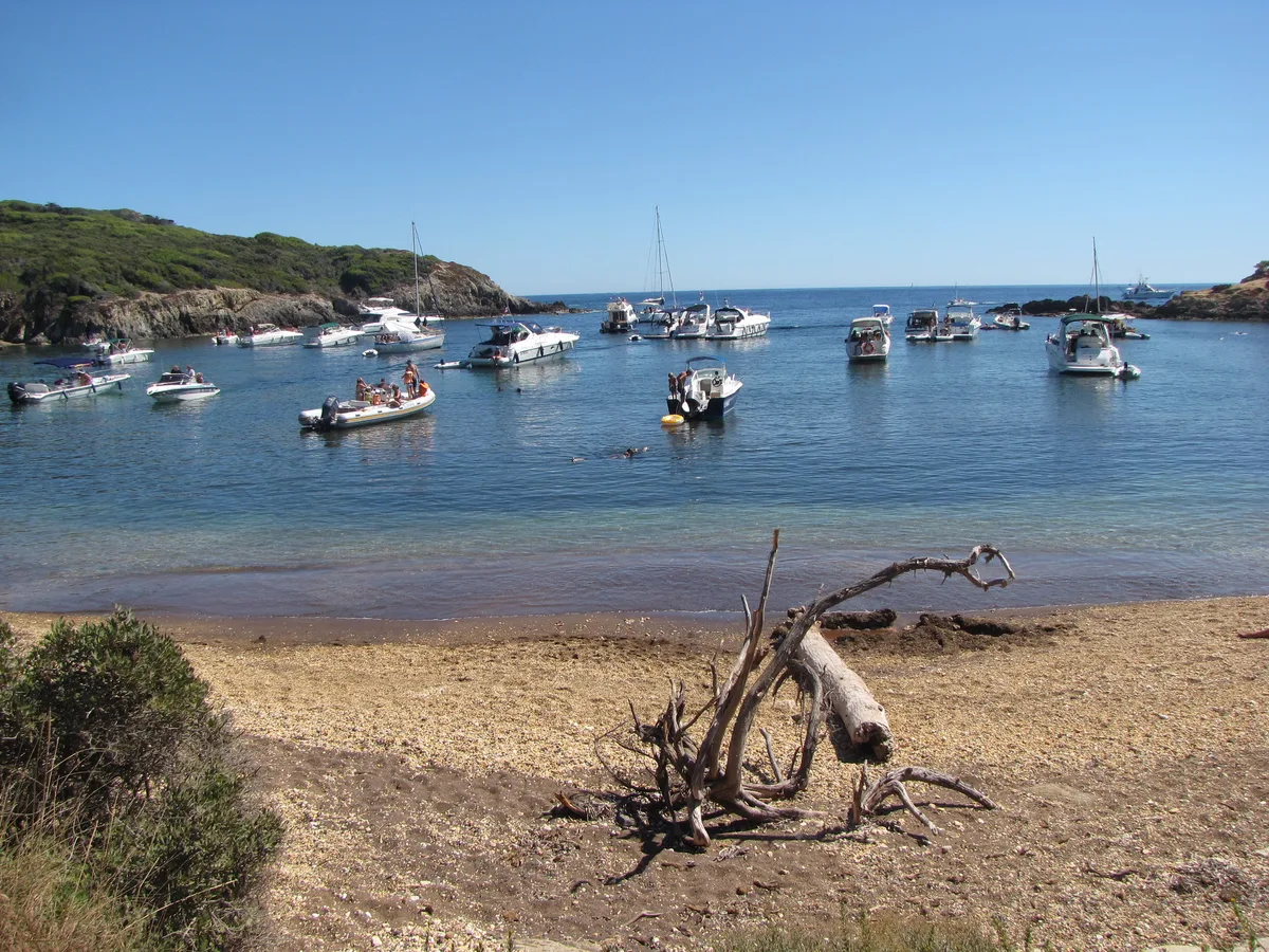 Grand Langoustier Beach, Hyères, Provence-Alpes-Côte d'Azur, France — 2
