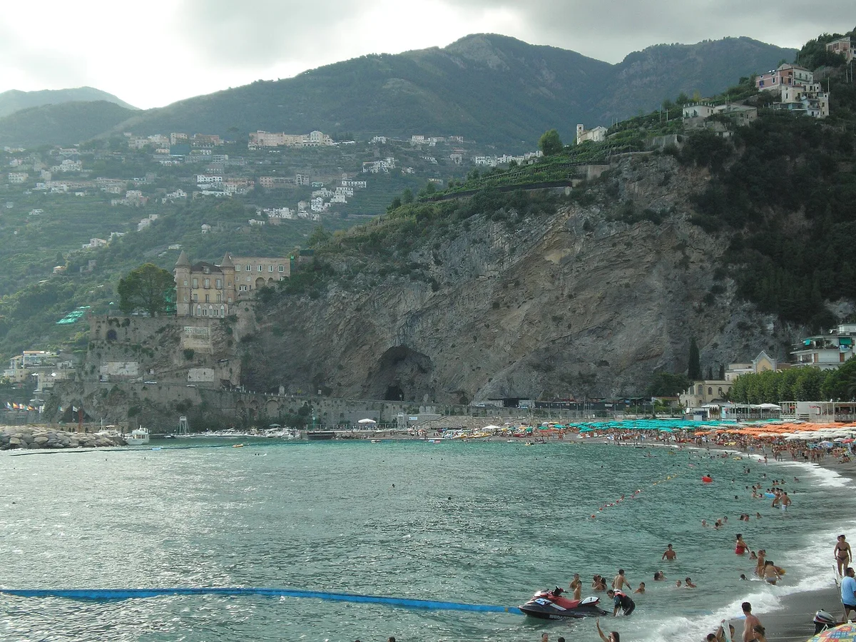Spiaggia di Maiori, Maiori, Campania, Italia