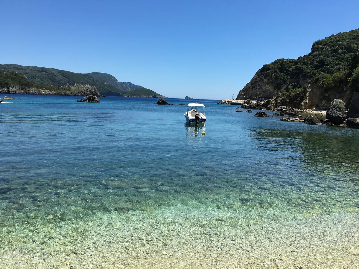 Paleokastritsa Beach, Central Corfu and Diapontia Islands, Ionian Islands, Greece — 5