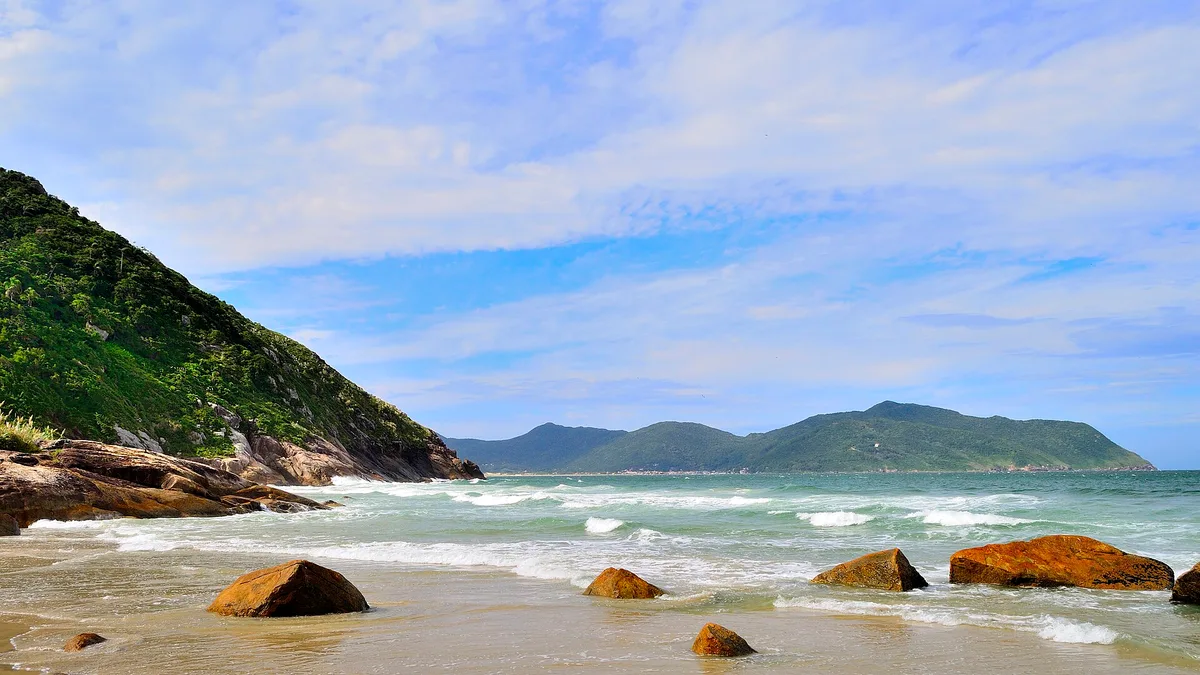 Saquinho-Strand, Florianópolis, Brazilian Atlantic, Brasilien