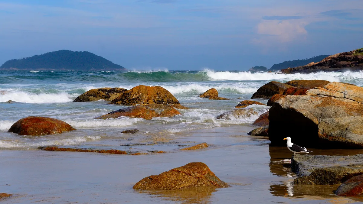 Saquinho-Strand, Florianópolis, Brazilian Atlantic, Brasilien — 3