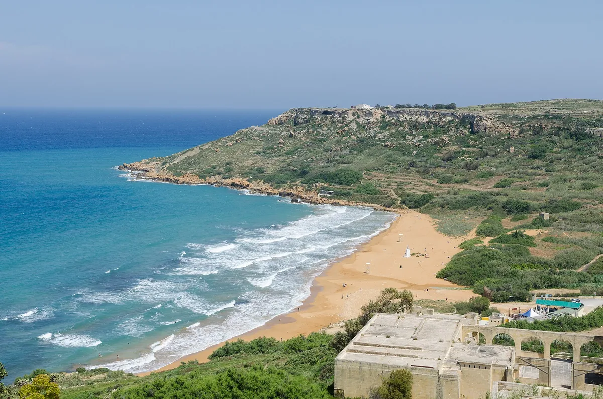 Ramla l-Ħamra Beach, Nadur, Maltese Islands, Malta — 2