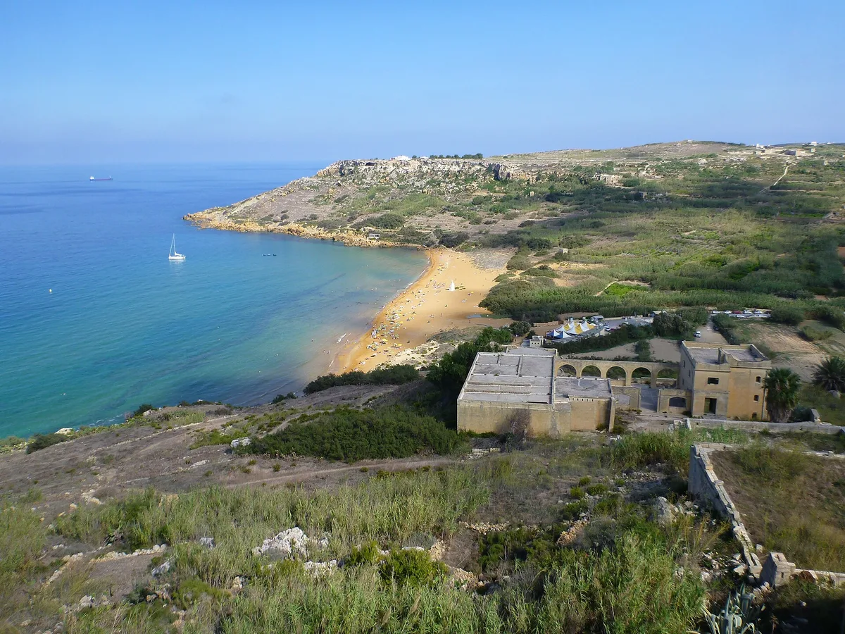 Ramla l-Ħamra Beach, Nadur, Maltese Islands, Malta