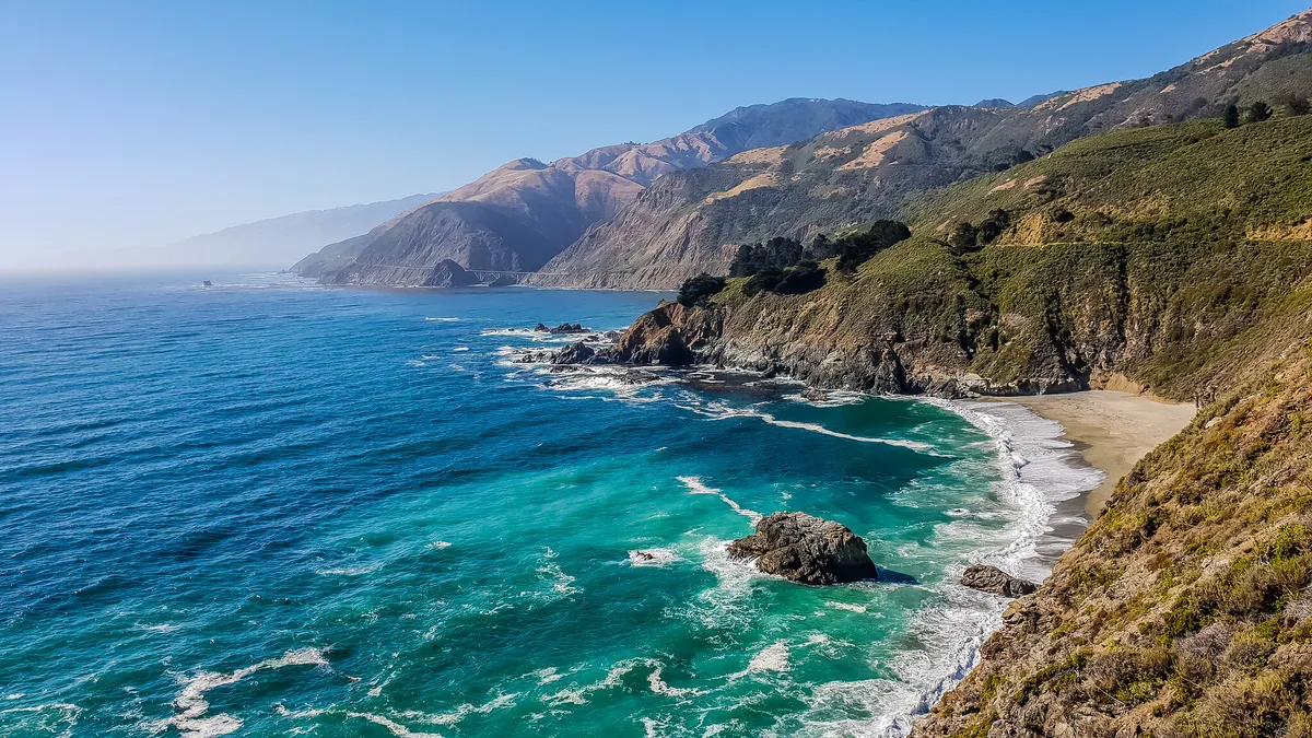 Spiaggia di Gamboa Point, Big Sur, California Coast, Stati Uniti — 2